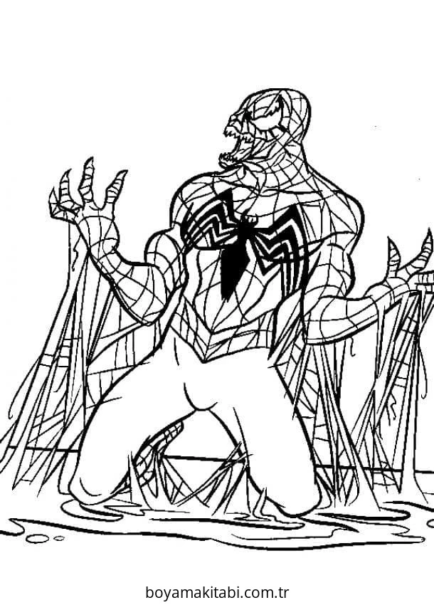 Venom boyama sayfası – evde etkinlik, ücretsiz yazdır
