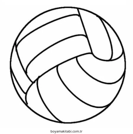 Voleybol boyama sayfası – boyama etkinliği, çocuk aktivitesi