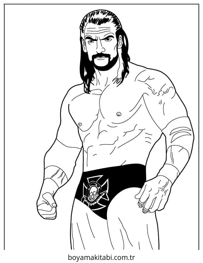 WWE boyama sayfası #48 – sabır ve özgüven kazandırır, yaratıcı sanat çalışması