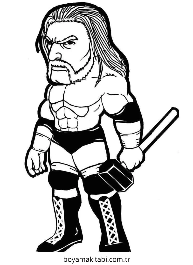 WWE boyama sayfası #50 – kolay indirilebilir, eğlenceli öğrenme deneyimi