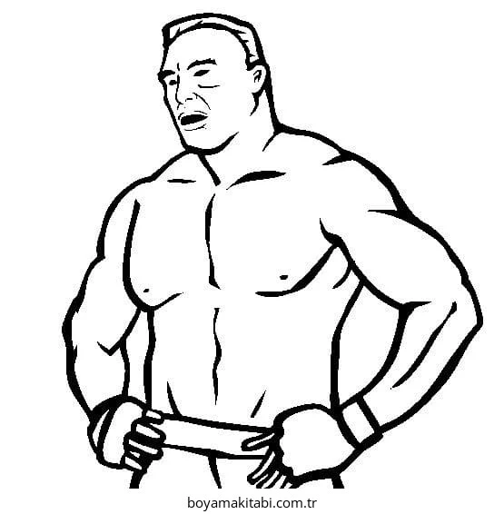 WWE boyama sayfası – ücretsiz yazdır, boyama etkinliği