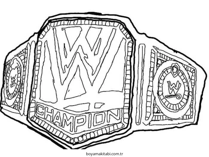 WWE boyama sayfası – kolay boyama, eğitici aktivite