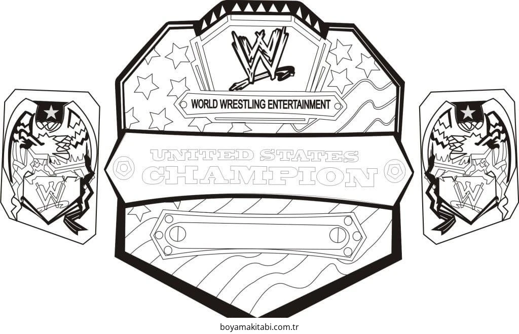 WWE boyama sayfası – boyama etkinliği, çocuk aktivitesi