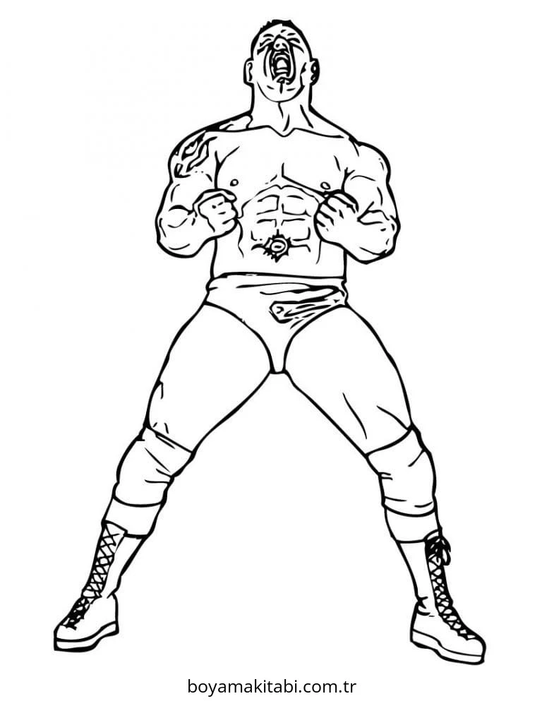 WWE boyama sayfası – eğitici aktivite, yaratıcılık