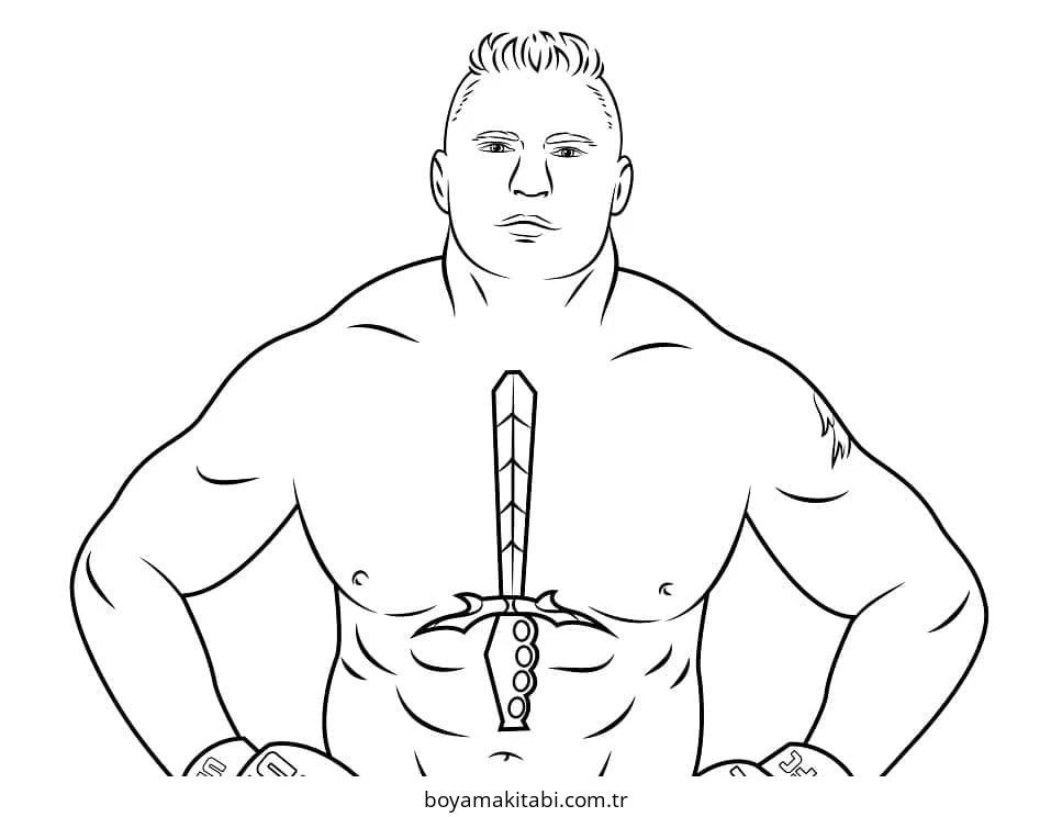 WWE boyama sayfası – el becerilerini geliştirir, boyama çalışması