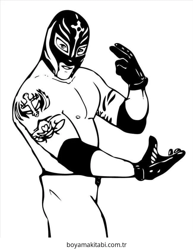 WWE boyama sayfası – çocuk aktivitesi, PDF indir