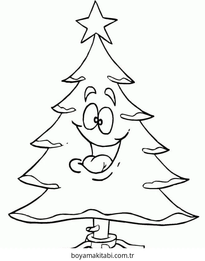Yılbaşı Ağacı (Noel ağacı) boyama sayfası #31 – yaratıcılık, doğum günü partisi aktivitesi