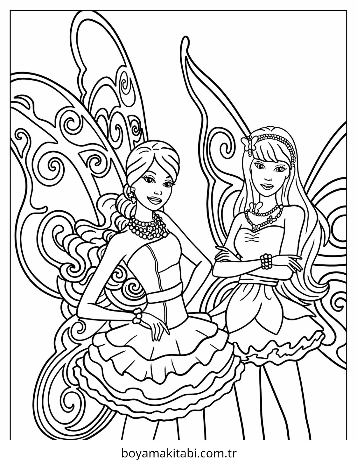 Fairy boyama sayfası – eğitici aktivite, yaratıcılık