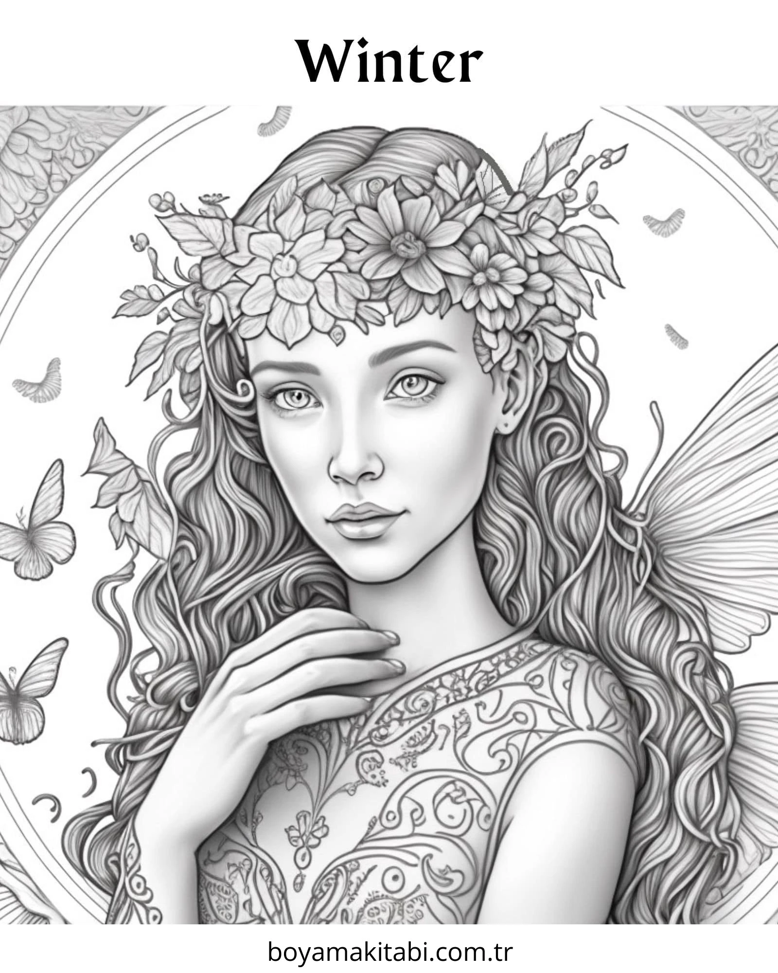 Fairy boyama sayfası – keyifli zaman, renkli çizimler