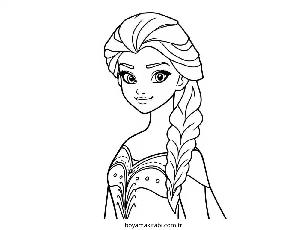 Frozen (Karlar Ülkesi) boyama sayfası – çocuk aktivitesi, PDF indir