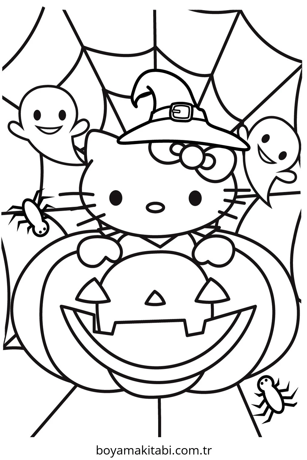Hello Kitty boyama sayfası – PDF indir, sevimli karakter