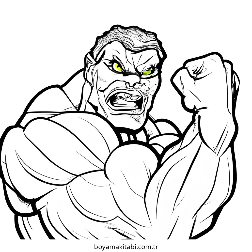 Hulk boyama sayfası – ücretsiz yazdır, boyama etkinliği