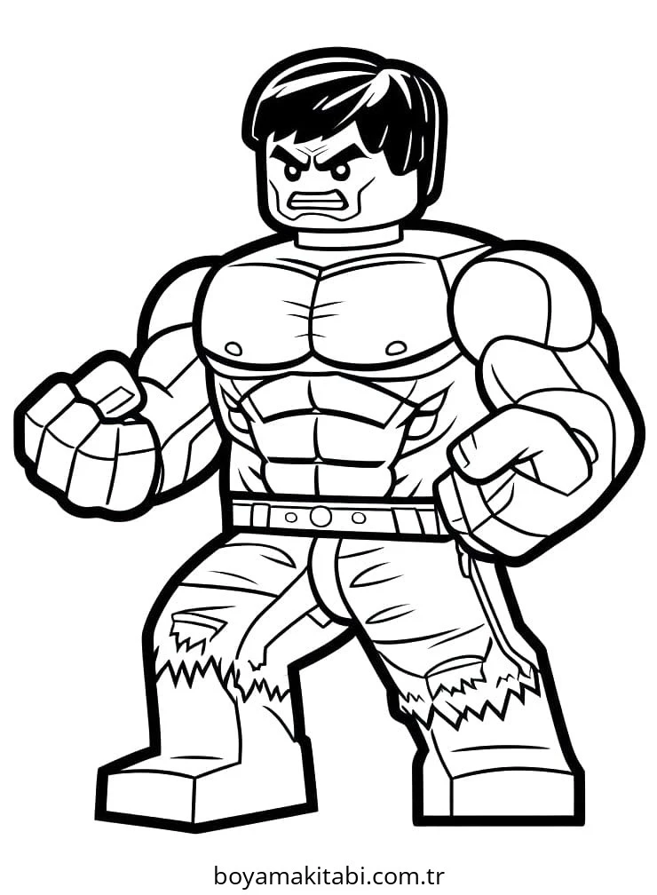 Hulk boyama sayfası – kolay boyama, eğitici aktivite