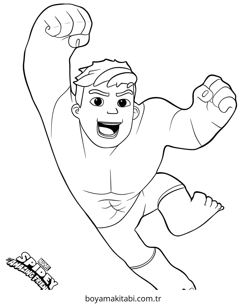 Hulk boyama sayfası – eğitici aktivite, yaratıcılık