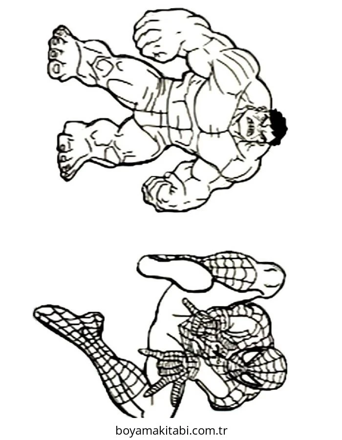 Hulk boyama sayfası – yaratıcılık, eğlenceli etkinlik