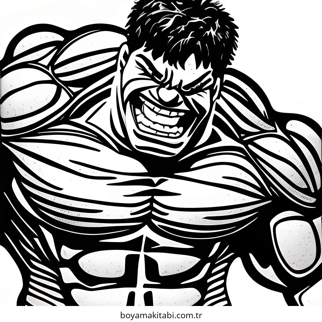 Hulk boyama sayfası – ücretsiz yazdır, boyama etkinliği