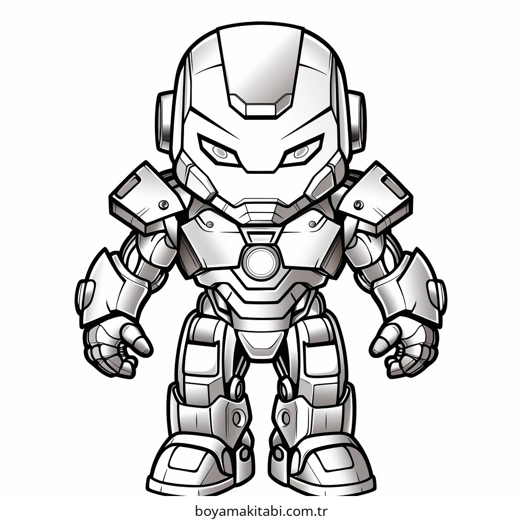 Iron Man boyama sayfası #21 – hayal gücünü besler, tamamen ücretsiz