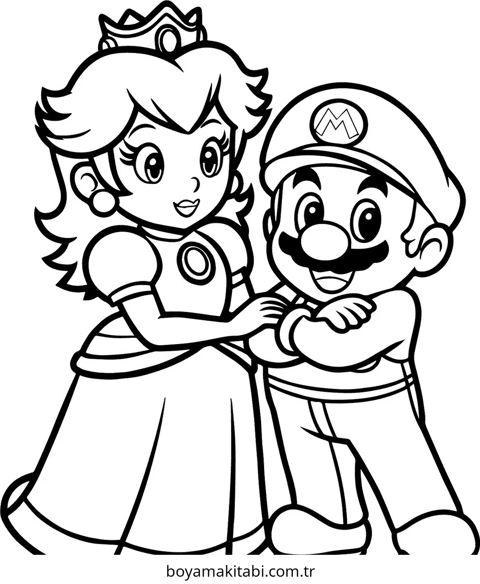 Mario boyama sayfası #285 – A4 baskıya uygun, ücretsiz yazdır