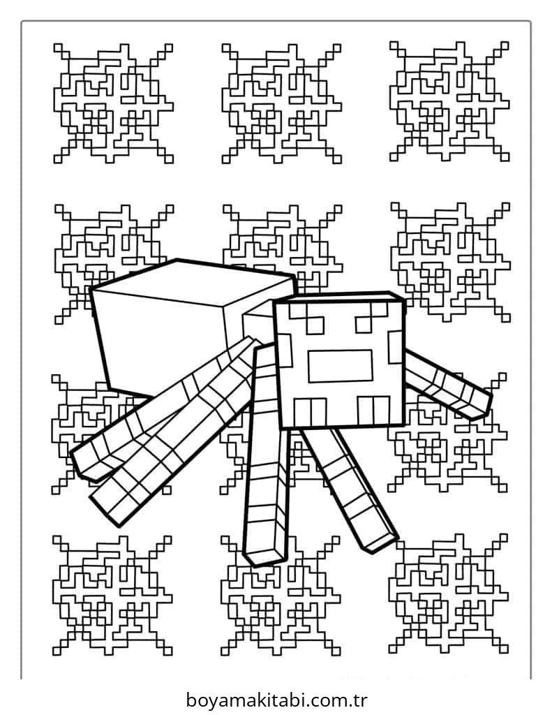 Minecraft boyama sayfası – yaratıcılığı geliştirir, keyifli zaman