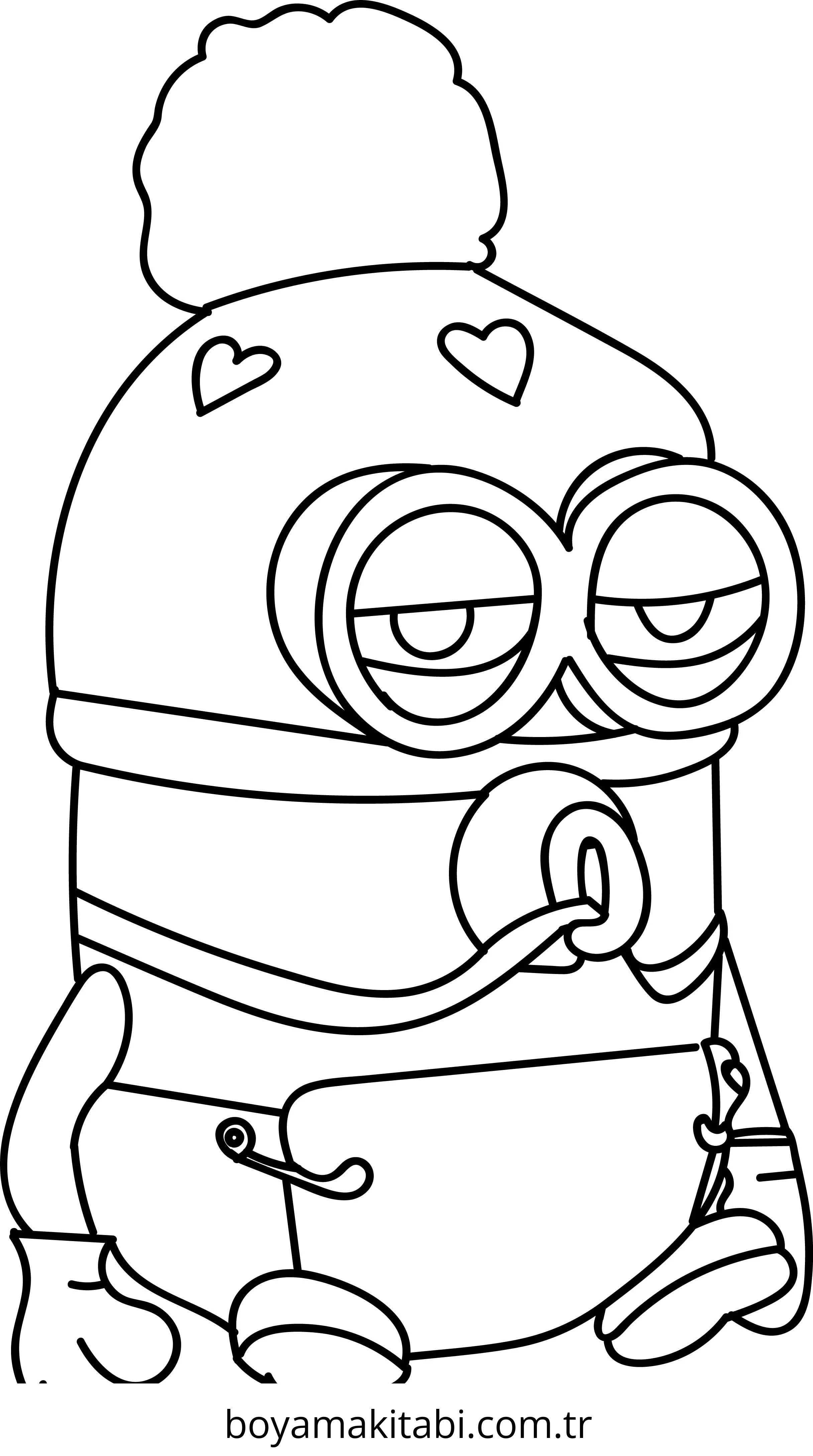 Minions boyama sayfası – evde etkinlik, ücretsiz yazdır