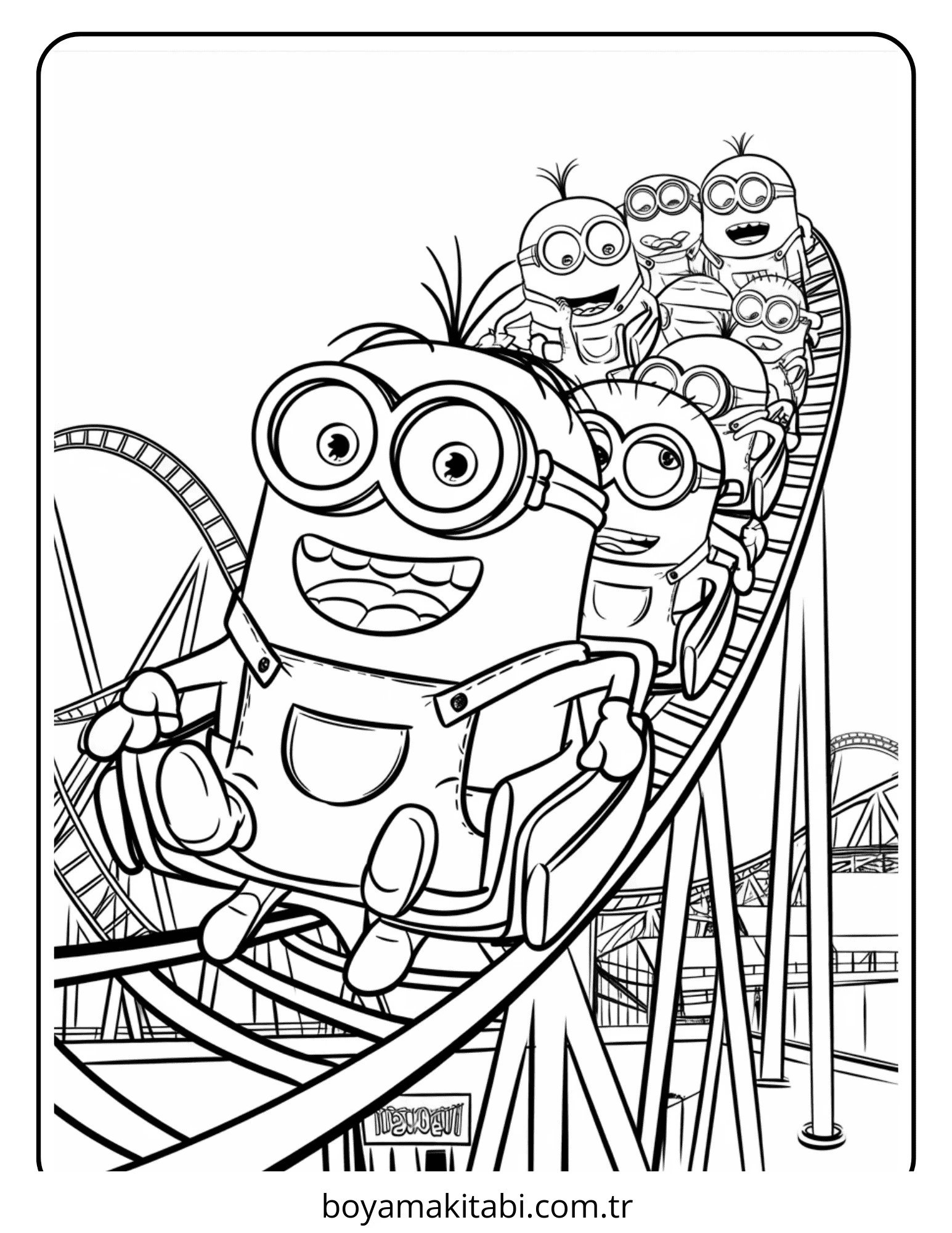 Minions boyama sayfası – ücretsiz yazdır, boyama etkinliği