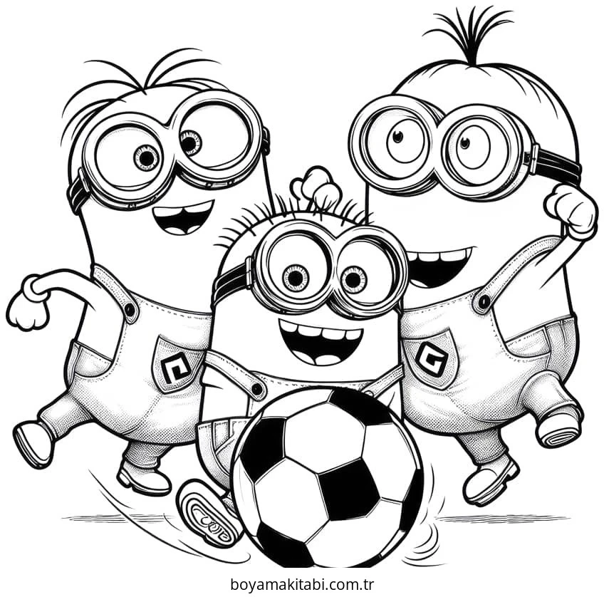 Minions boyama sayfası – yaratıcılığı geliştirir, keyifli zaman