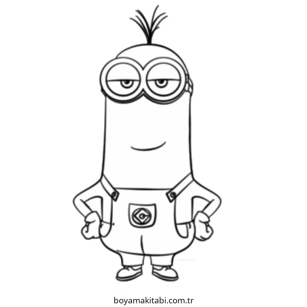 Minions boyama sayfası – çocuklar için, çizgi film temalı
