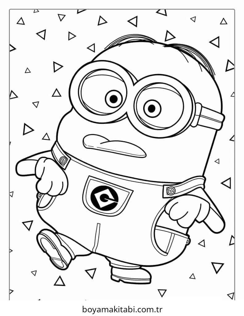 Minions boyama sayfası – eğitici aktivite, yaratıcılık