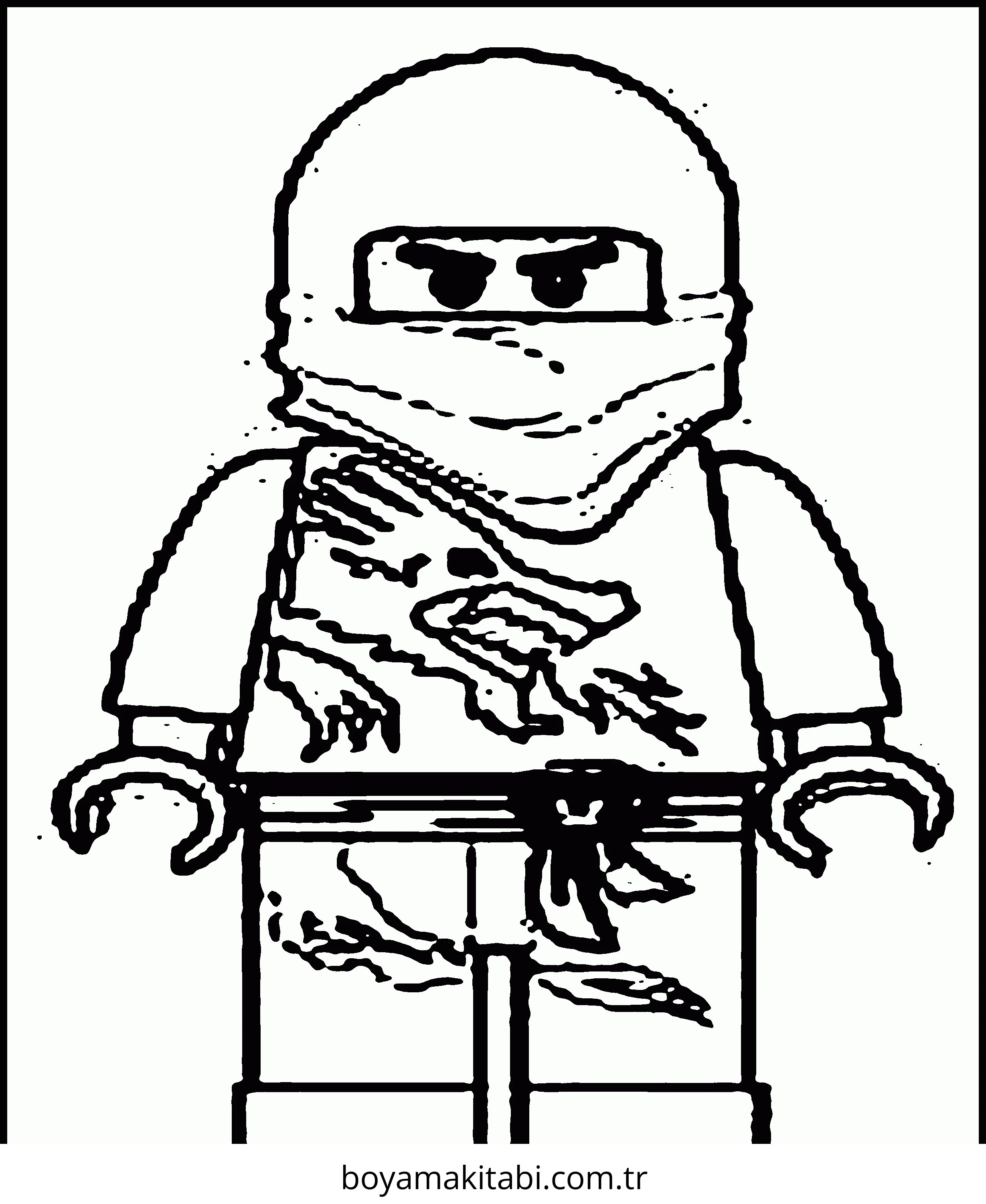 Ninjago boyama sayfası – okul öncesi, evde etkinlik