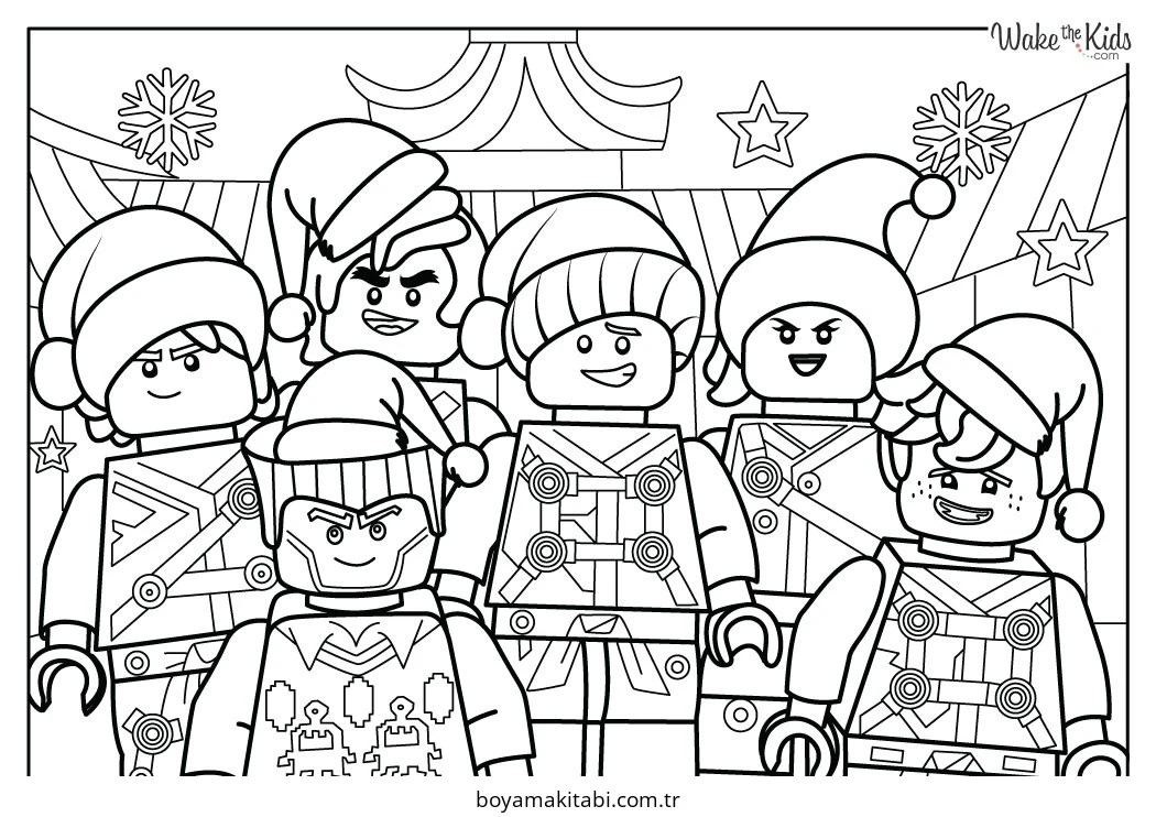 Ninjago boyama sayfası – evde etkinlik, ücretsiz yazdır