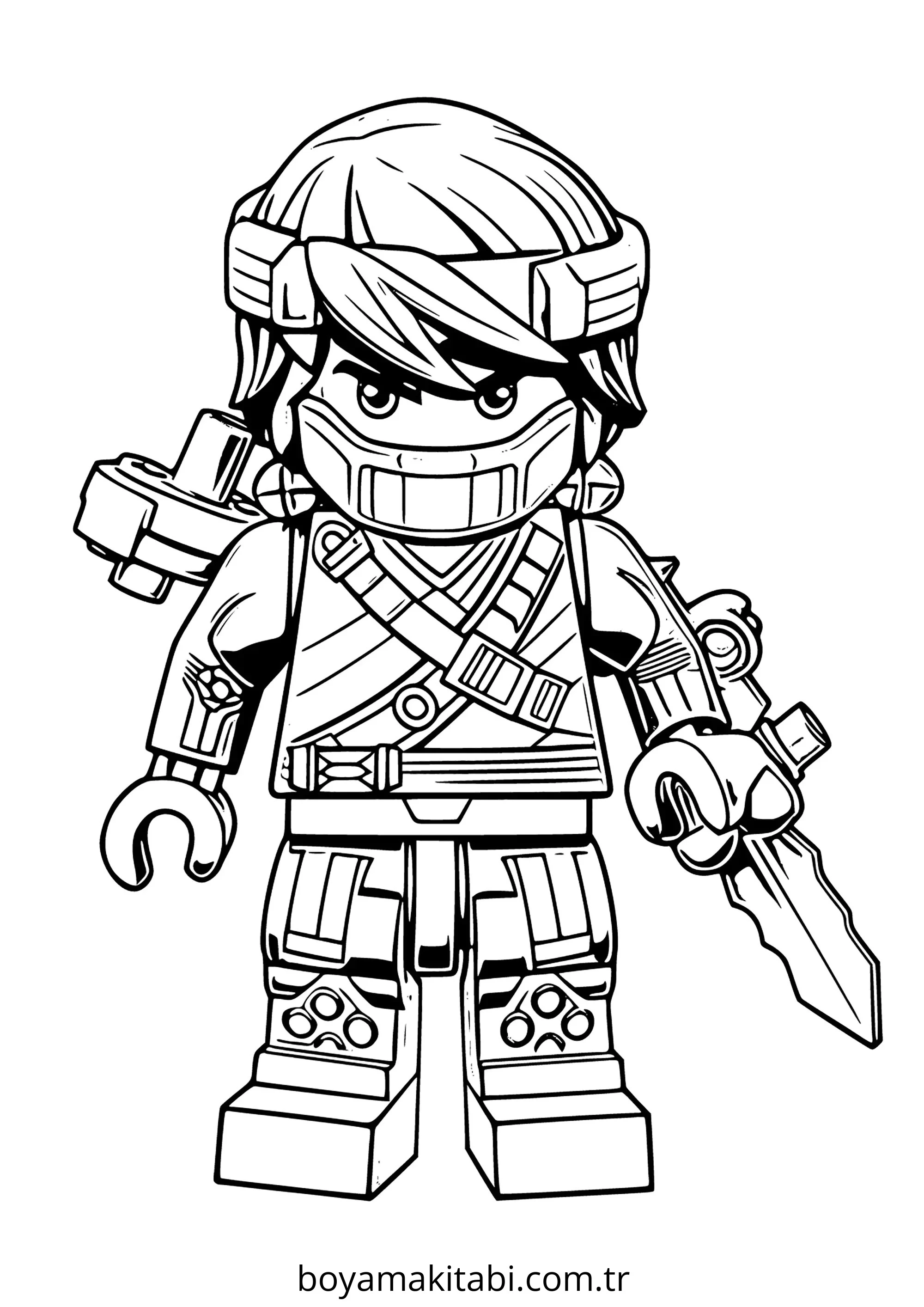 Ninjago boyama sayfası – yaratıcılık, eğlenceli etkinlik