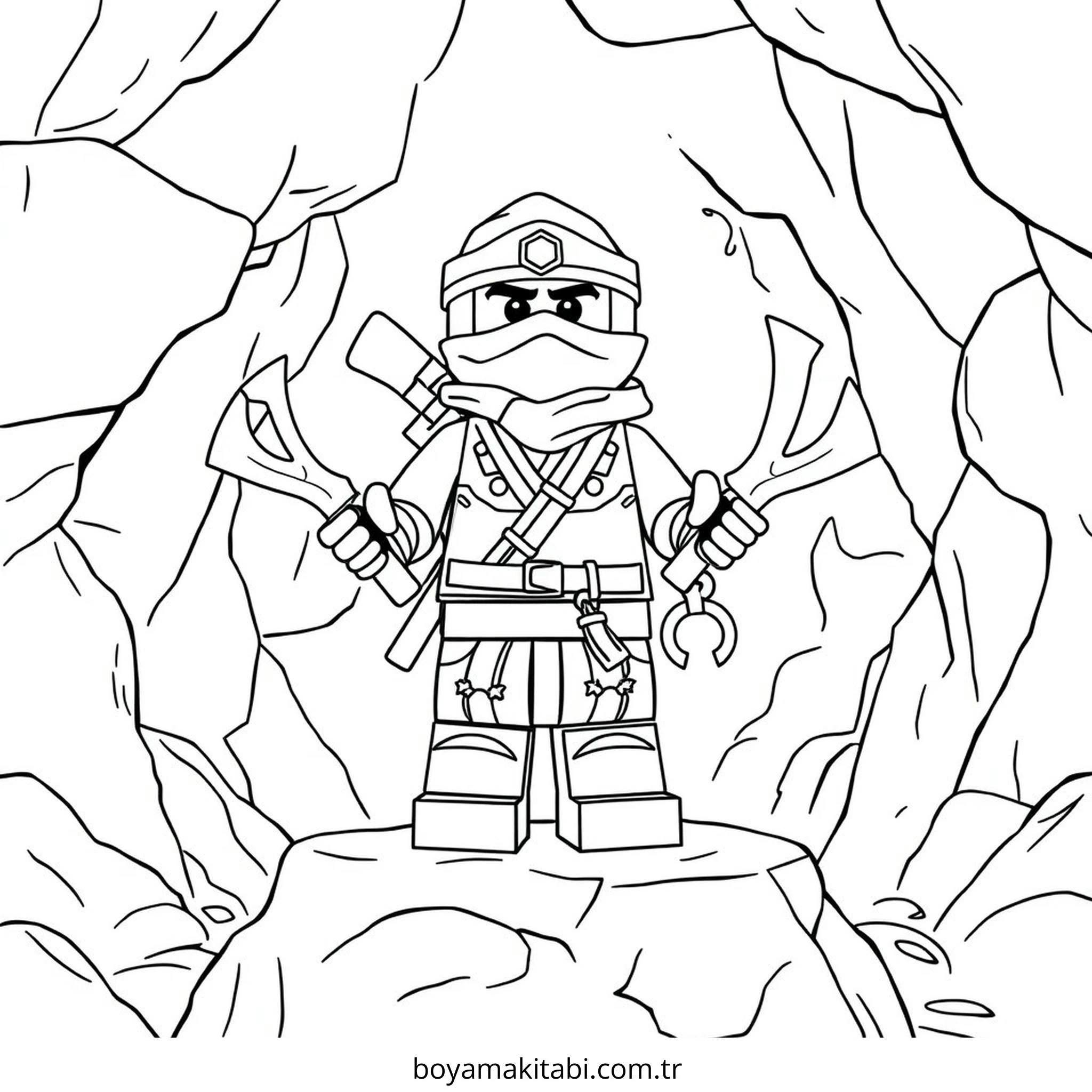 Ninjago boyama sayfası – yaratıcılığı geliştirir, keyifli zaman