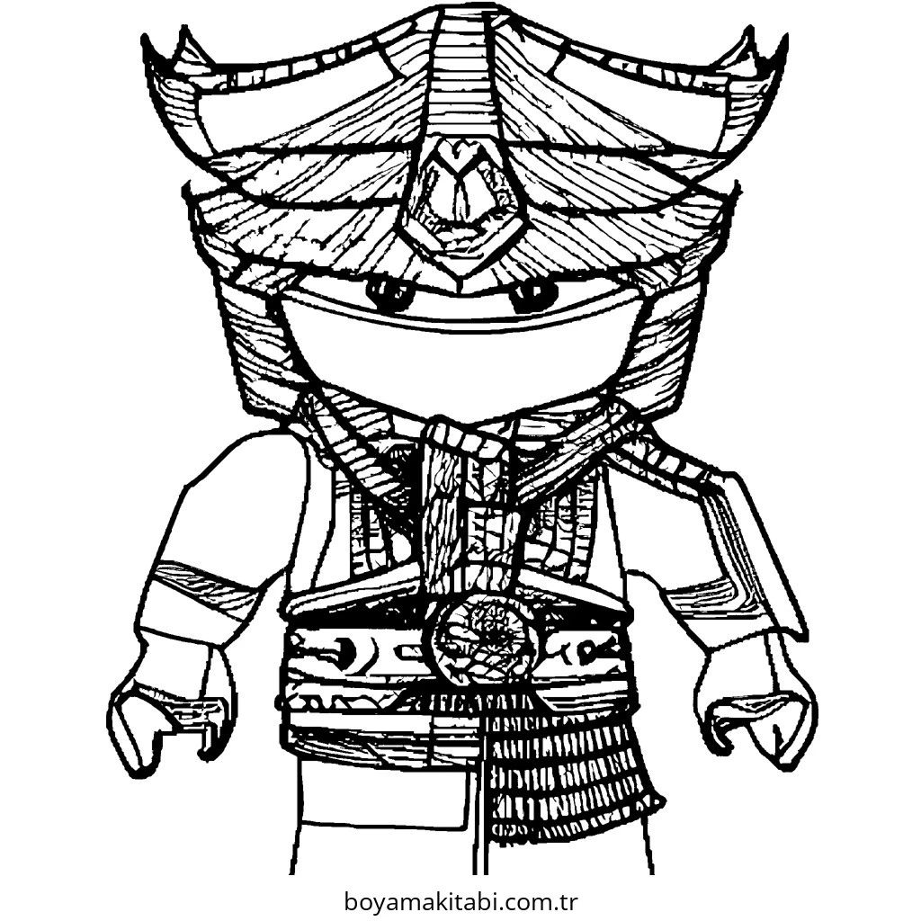 Ninjago boyama sayfası – okul öncesi, evde etkinlik