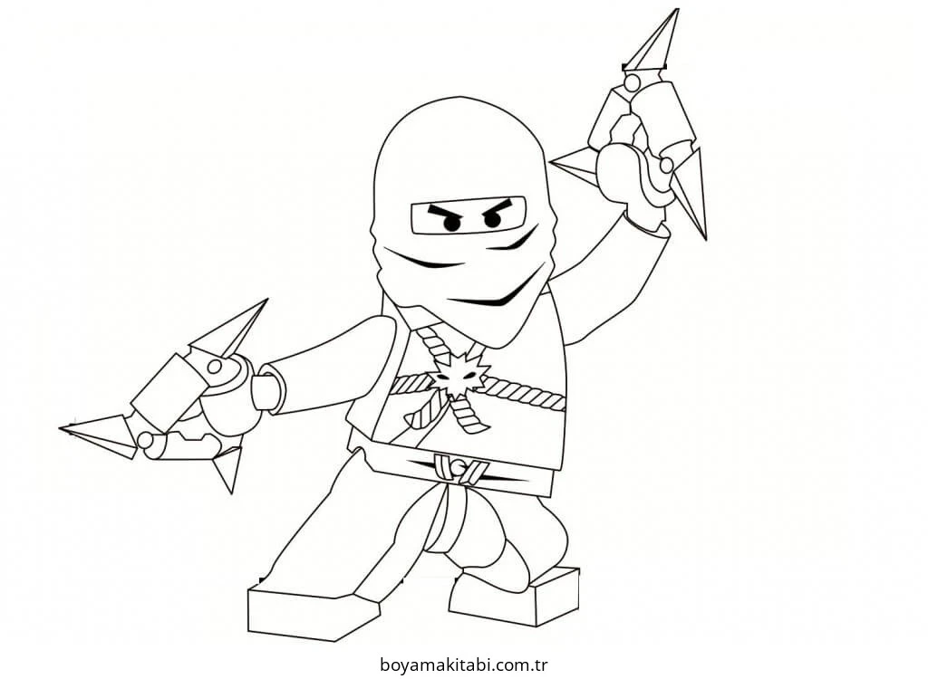 Ninjago boyama sayfası – boyama etkinliği, çocuk aktivitesi