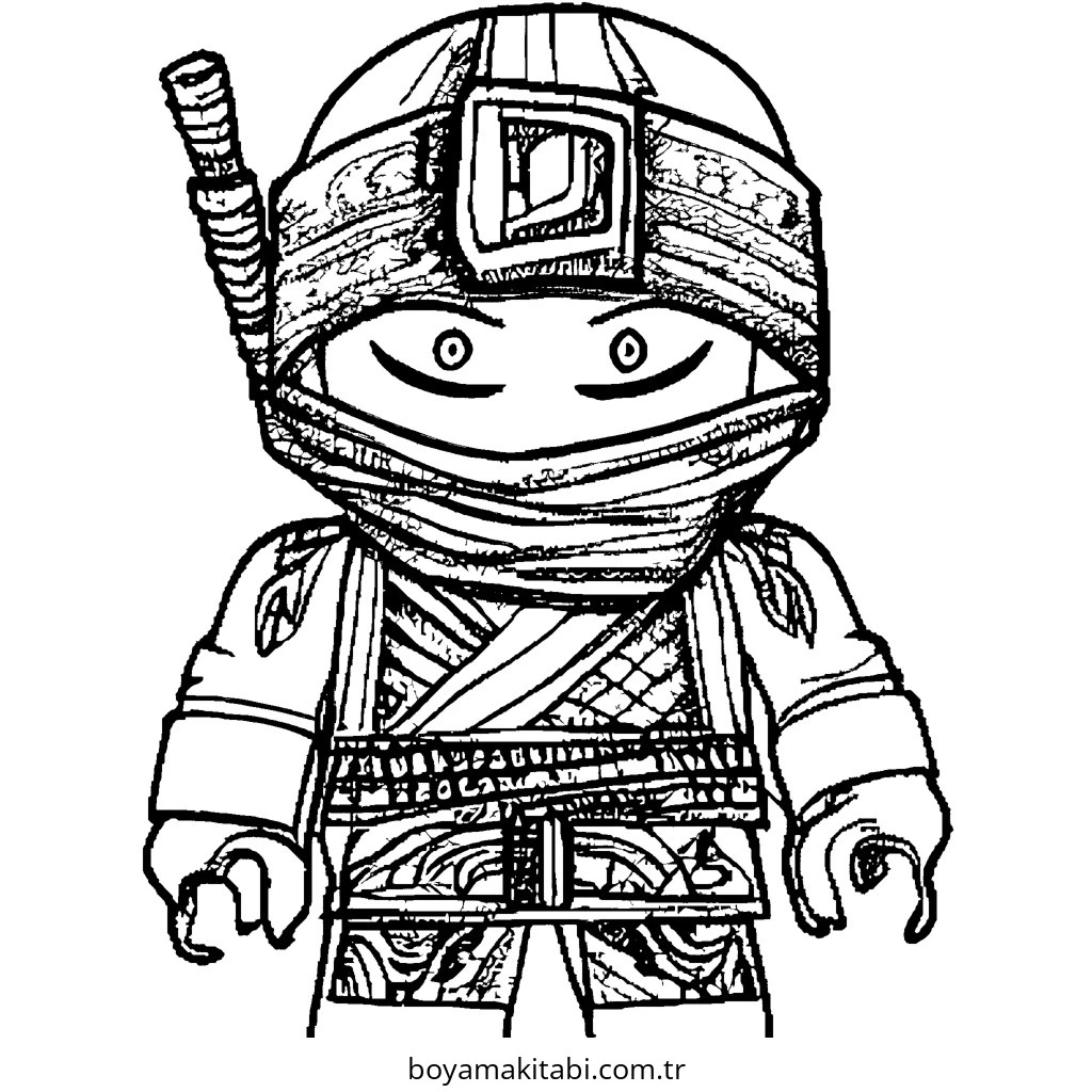 Ninjago boyama sayfası – boyama çalışması, yaratıcılığı geliştirir