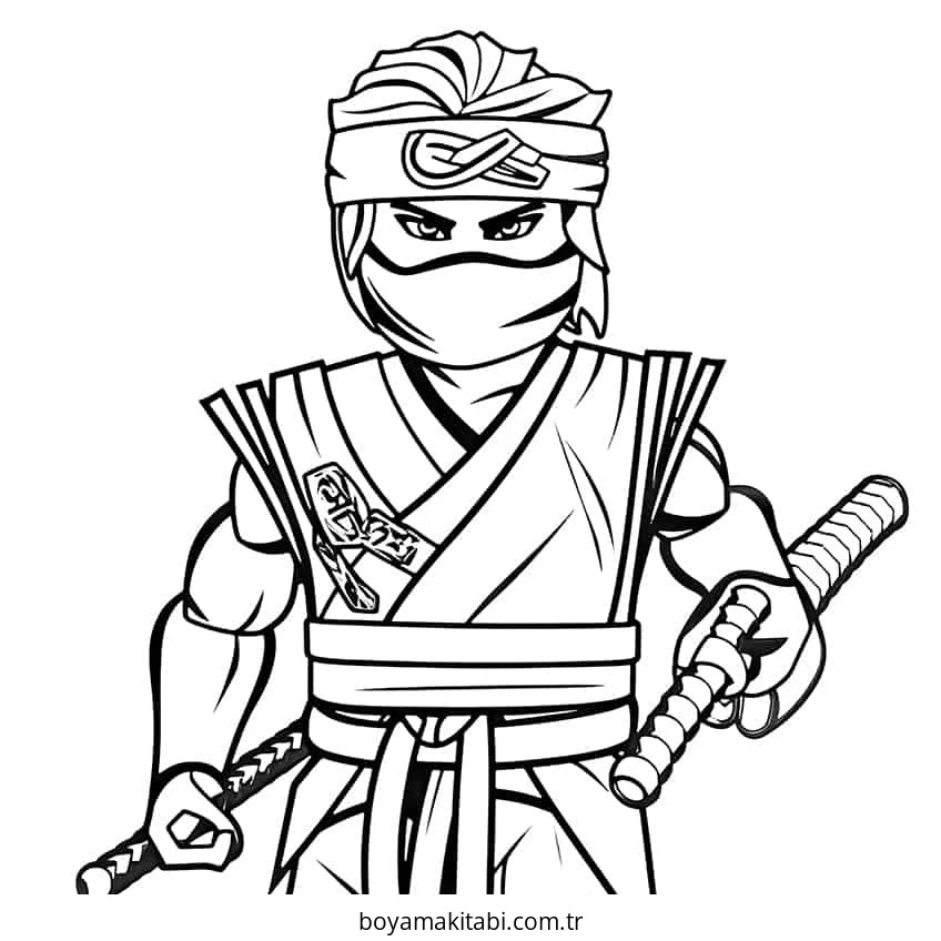 Ninjago boyama sayfası – eğitici aktivite, yaratıcılık