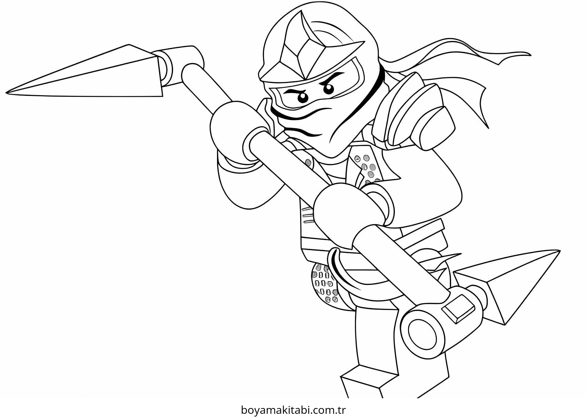 Ninjago boyama sayfası – keyifli zaman, renkli çizimler