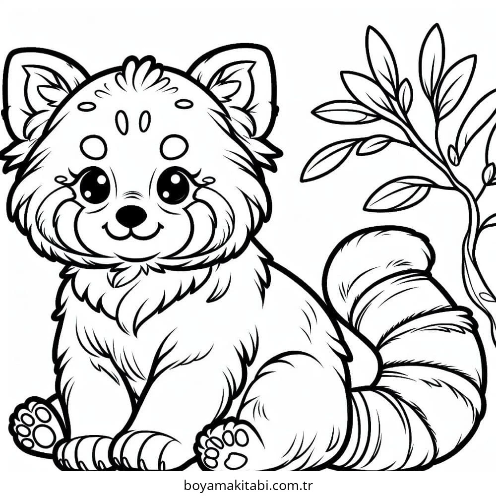 Panda boyama sayfası – yaratıcılık, eğlenceli etkinlik