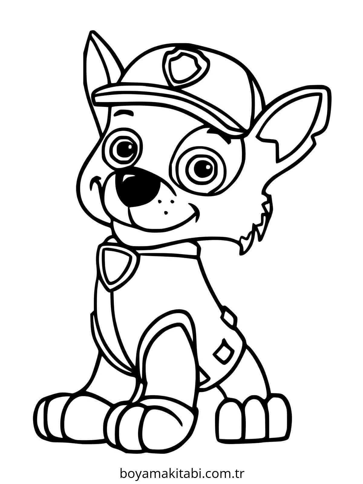Paw Patrol boyama sayfası – boyama etkinliği, çocuk aktivitesi