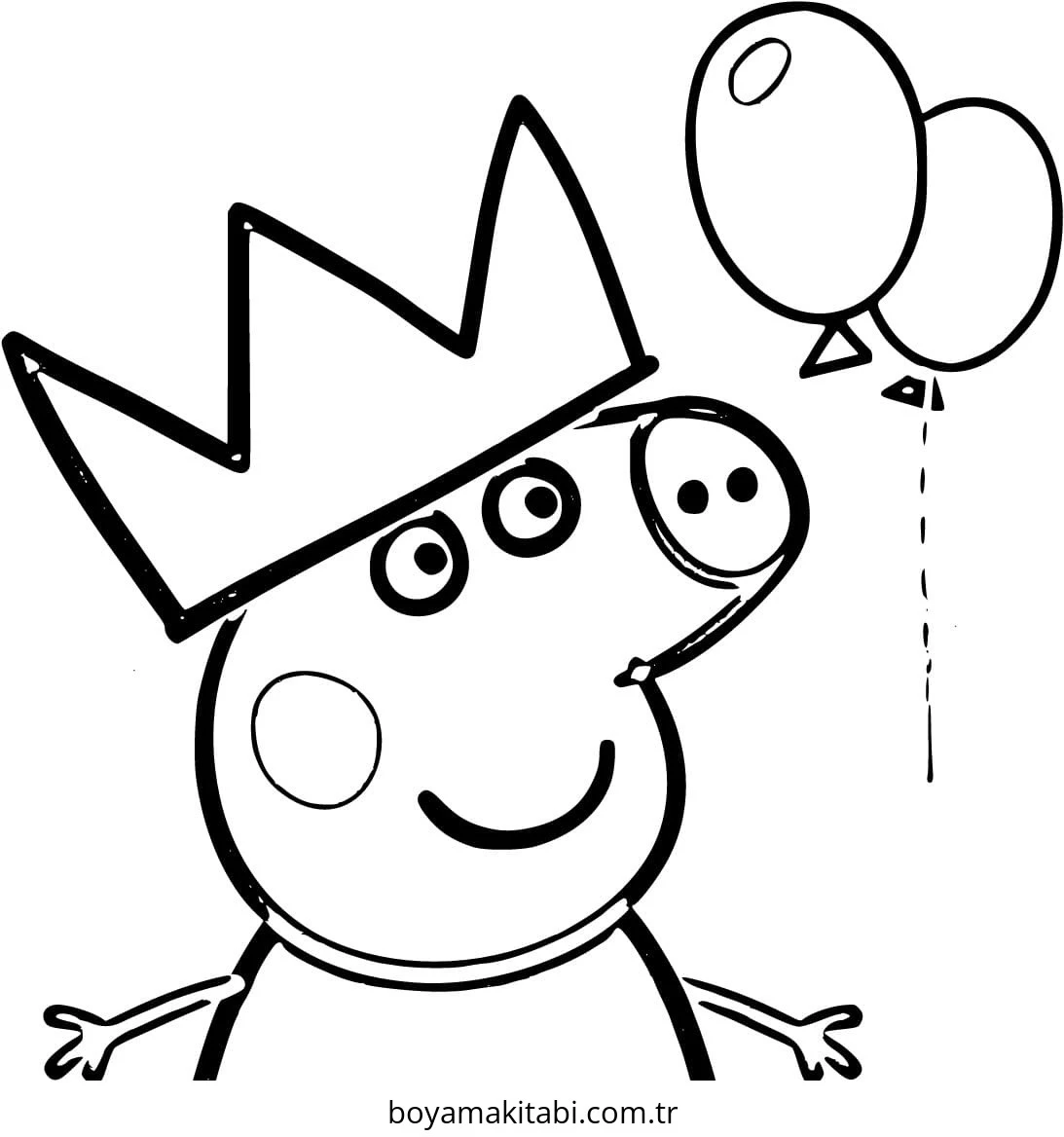 Peppa Pig boyama sayfası – keyifli zaman, renkli çizimler