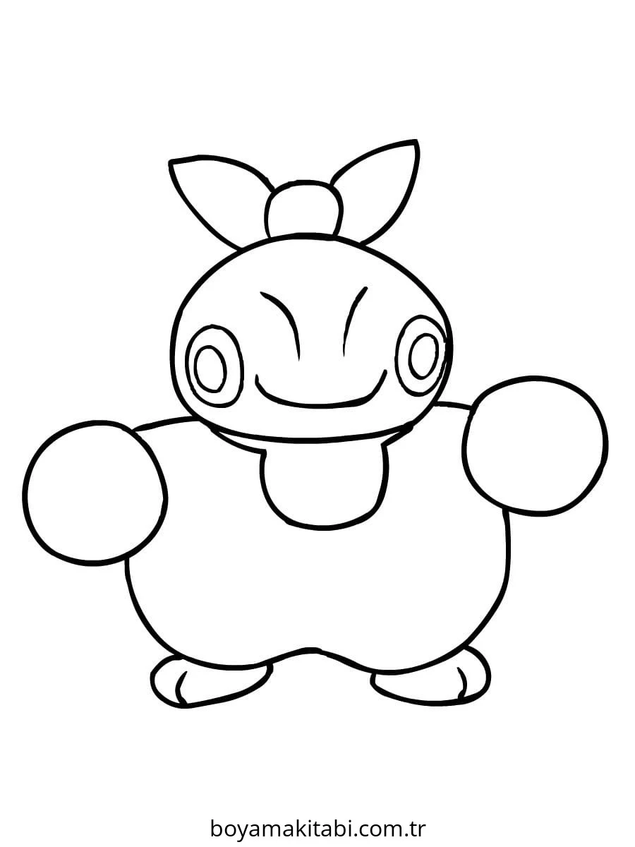 Pokemon boyama sayfası – kolay boyama, eğitici aktivite