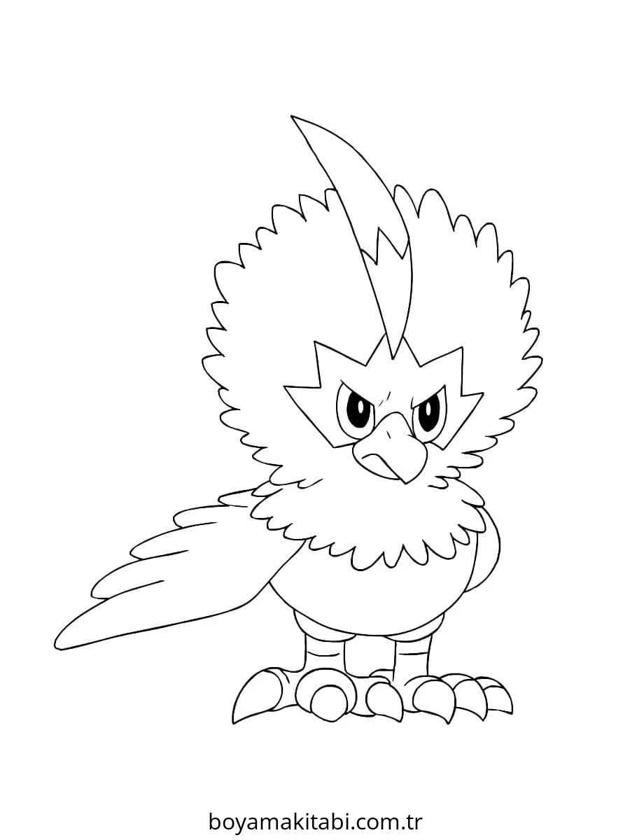 Pokemon boyama sayfası – eğlenceli etkinlik, el becerilerini geliştirir