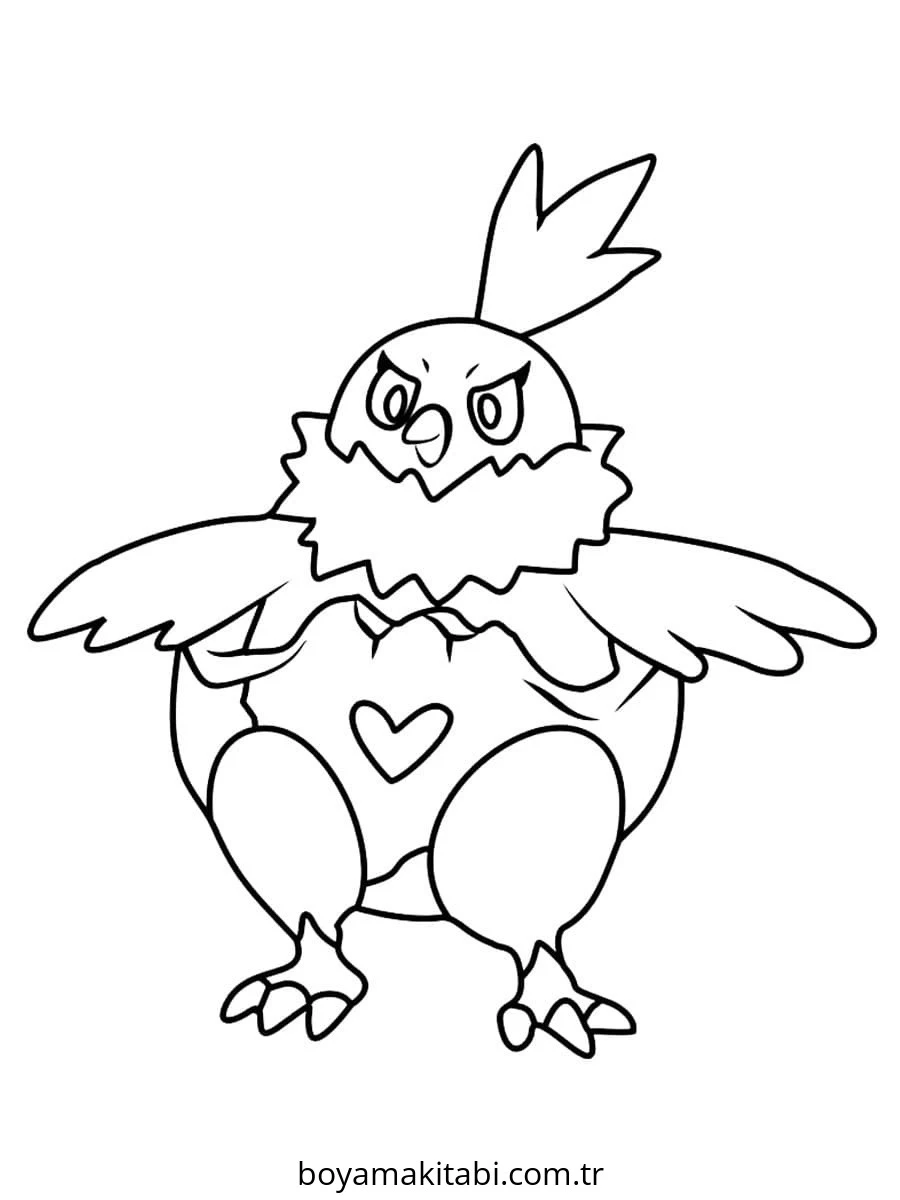 Pokemon boyama sayfası – sevimli karakter, sanatsal çalışma