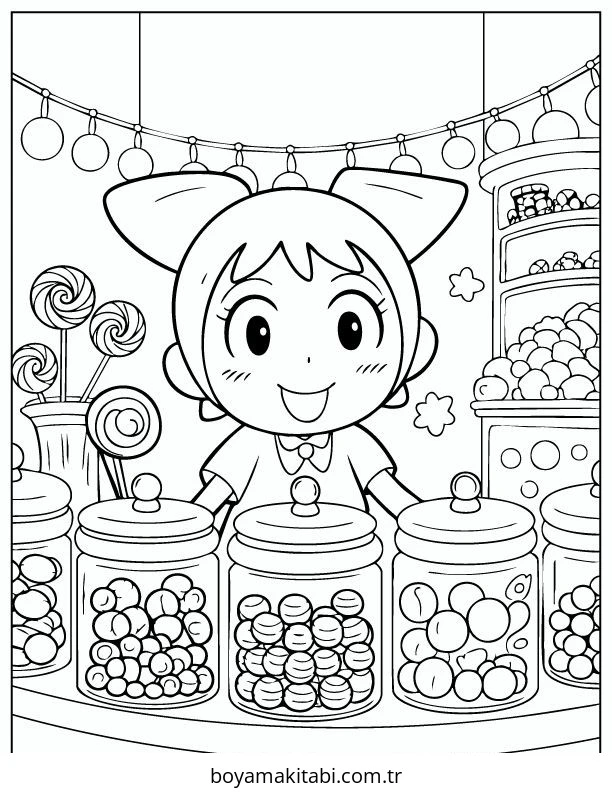 Kuromi boyama sayfası #168 – çocuk aktivitesi, ilkokul öğrencileri için