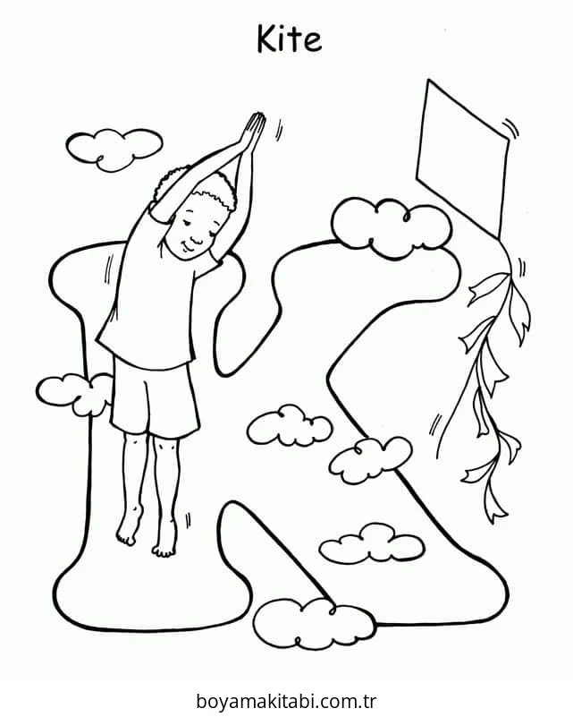 Yoga boyama sayfası – renkli çizimler, okul öncesi