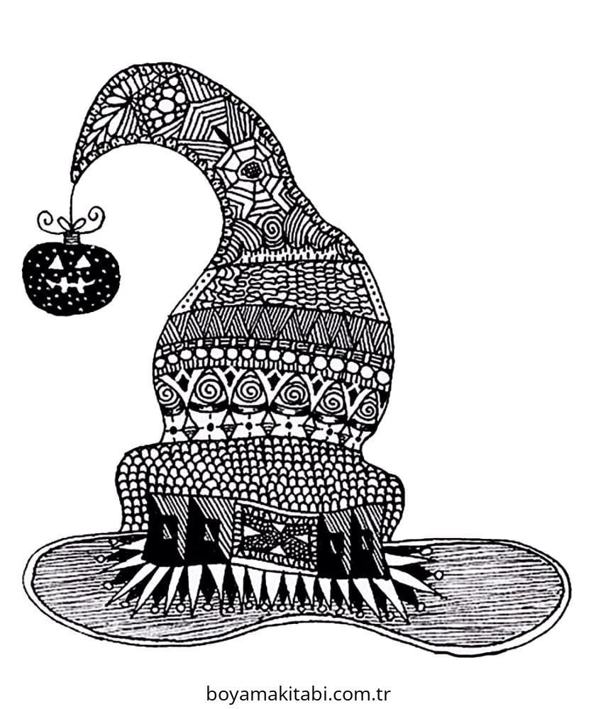 Zentangle boyama sayfası – yaratıcılığı geliştirir, keyifli zaman