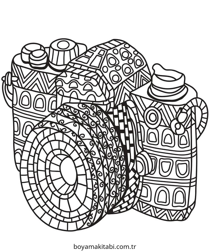 Zentangle boyama sayfası – boyama etkinliği, çocuk aktivitesi