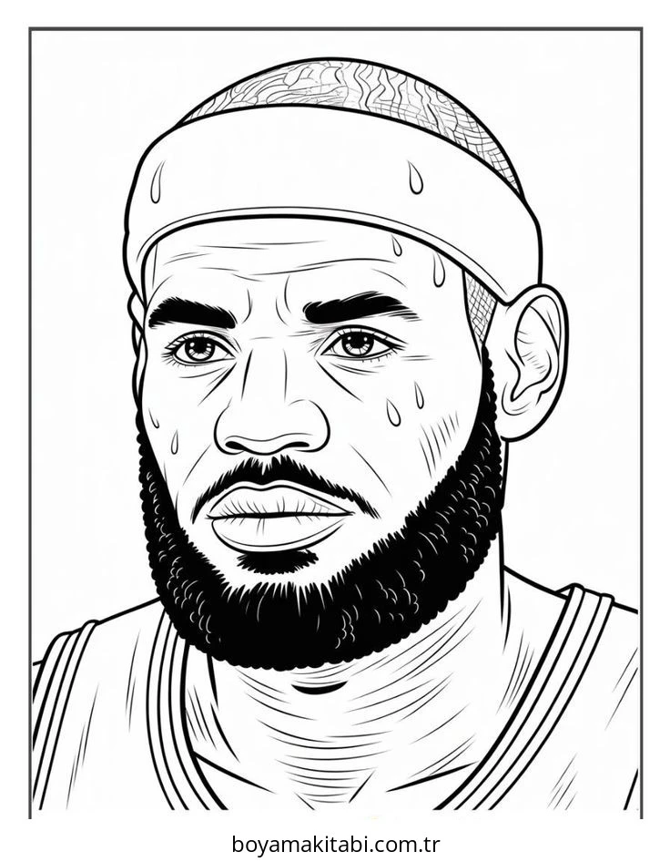 Basketbol boyama sayfası #150 – yaratıcılık, doğum günü partisi aktivitesi
