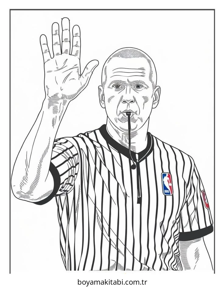 Basketbol boyama sayfası – evde etkinlik, ücretsiz yazdır
