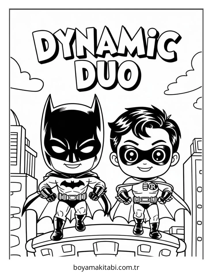Batman boyama sayfası – ücretsiz yazdır, boyama etkinliği